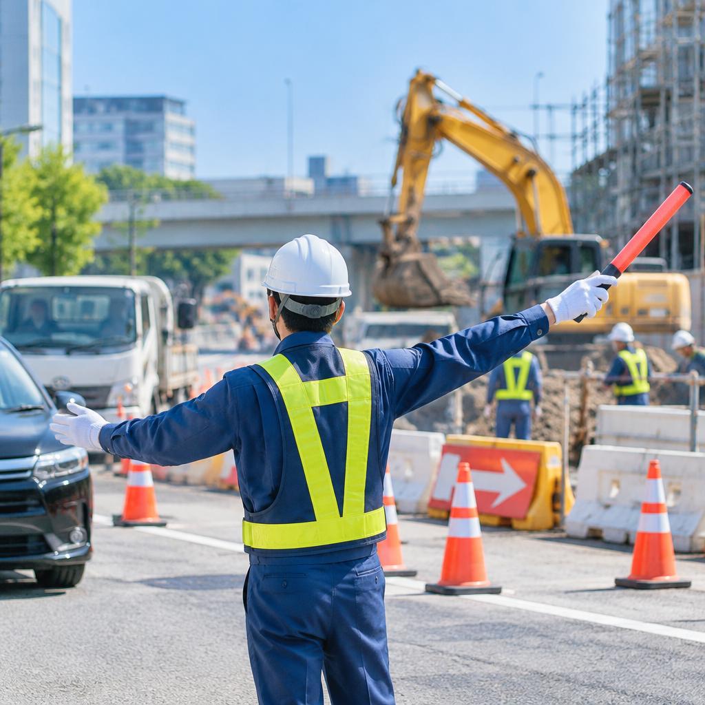 交通誘導の仕事とは？街と現場の安全を支える大切な役割
